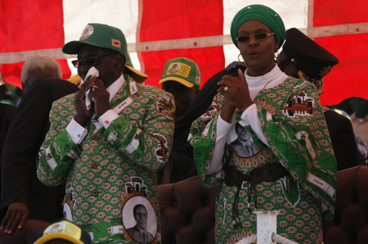 Robert Mugabe with wife Grace