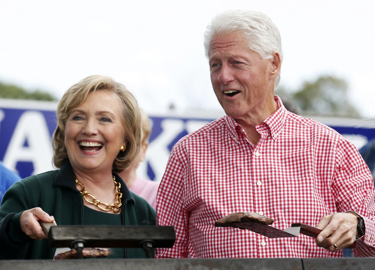 Clintons At Iowa Steak Fry