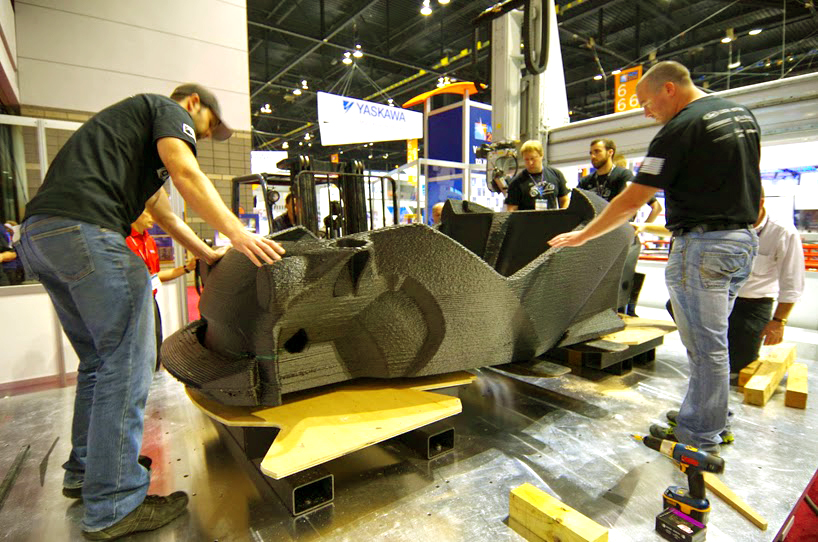 The Strati World's First 3DPrinted Electric Car Built in Just 44 Hours