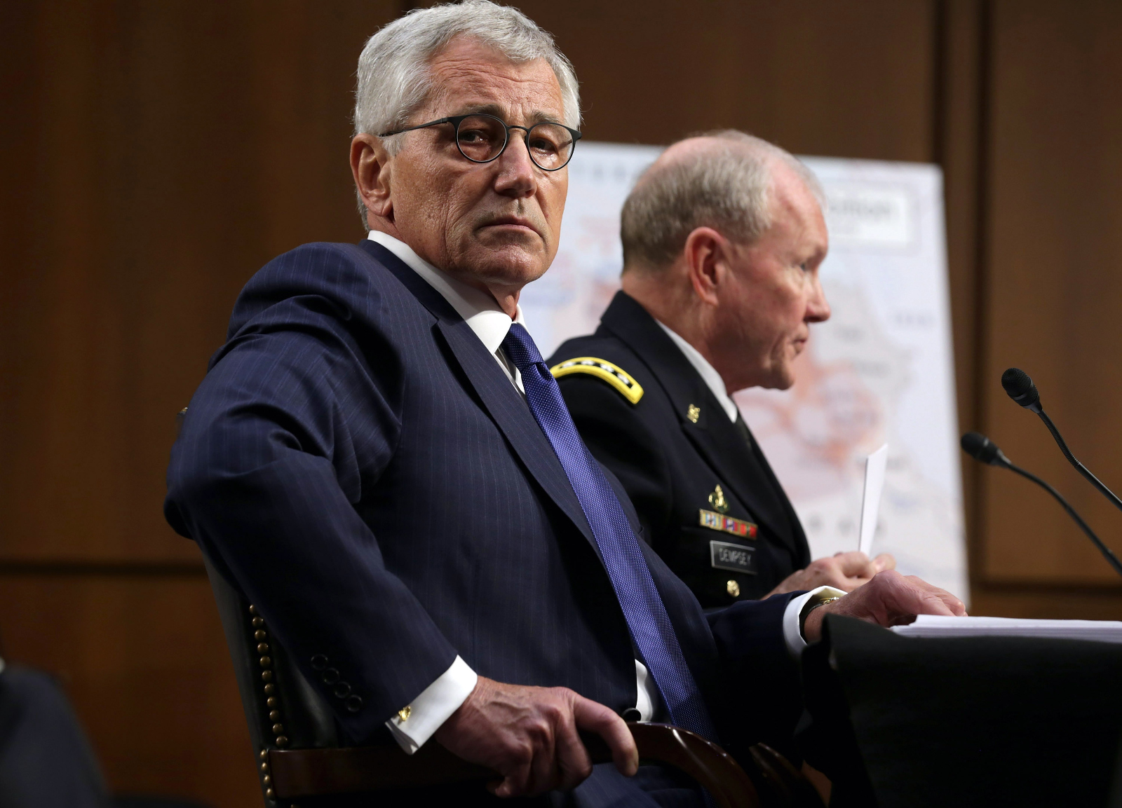 Chuck Hagel and General Dempsey