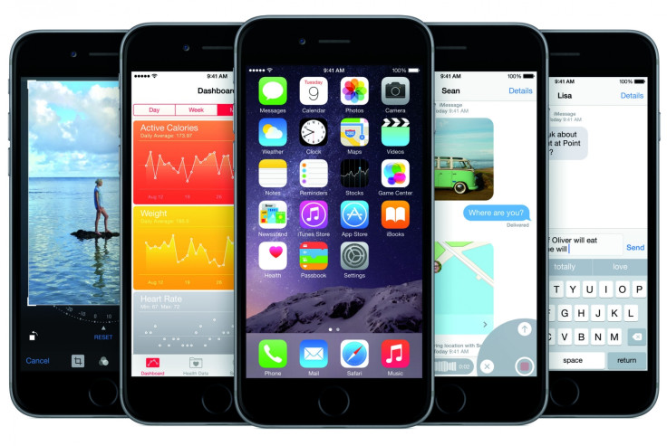 Apple iPhone running iOS8