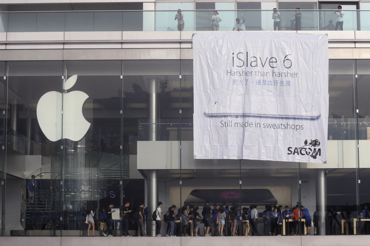 iPhone 6 protest iPhone 6 protest