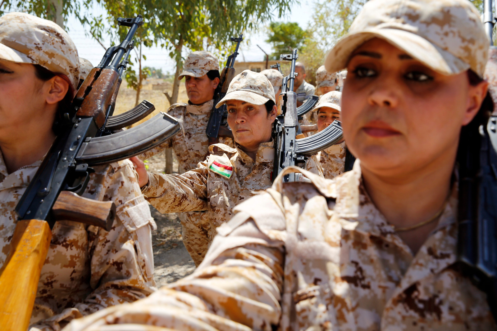 Kurdish Peshmerga female fighters 05
