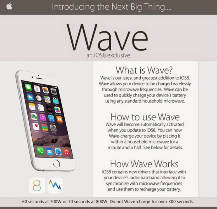 Wave is a Hoax Apple Wireless Charging