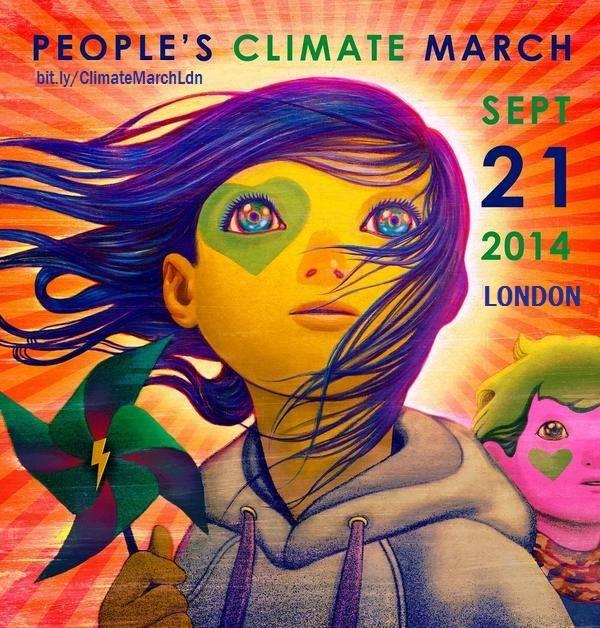Peoples Climate March London poster