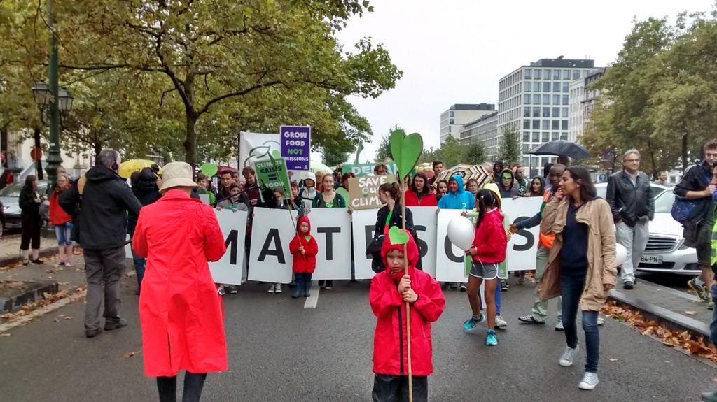 Peoples Climate March, Brussels, begins