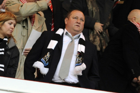 Newcastle United's owner Mike Ashley watches ahead of their English Premier League soccer match