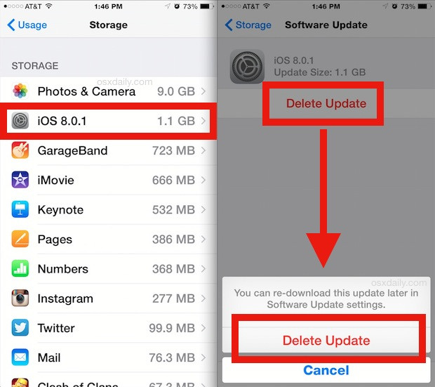 iOS 8.0.1 Update Problems: How to Delete iOS 8.0.1 Update to Avoid Accidental Installation iOS 8.0.1 Update Problems: How to Delete iOS 8.0.1 Update to Avoid Accidental Installation