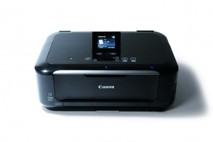 An example of a Canon Pixma printer with an LCD screen that can access a web interface