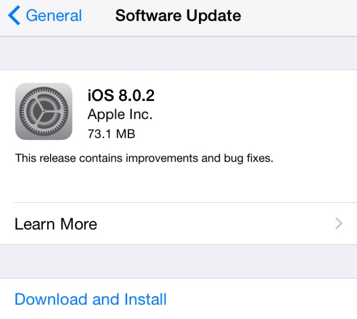 iOS 8.0.2 Bug-Fix Update Released to Fix 3G Connectivity and Touch ID Issues [Full Changelog]