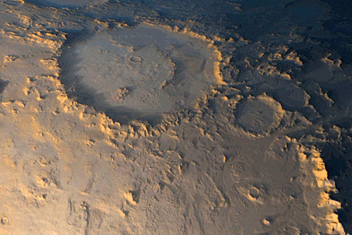smiley face on Mars
