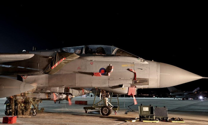 Two Tornado GR4 jets took off from a British military base in Cyprus to commence the UK's campaign against Isis in Iraq.