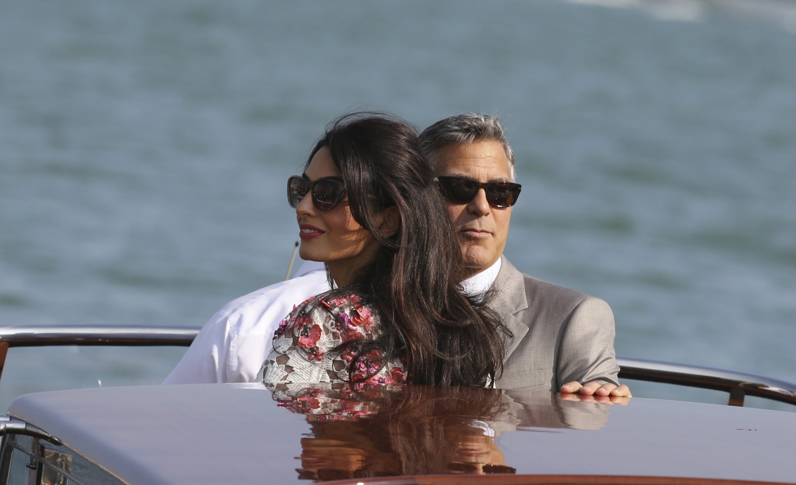 Speedy Public Outing for Clooney and Alamuddin after Wedding