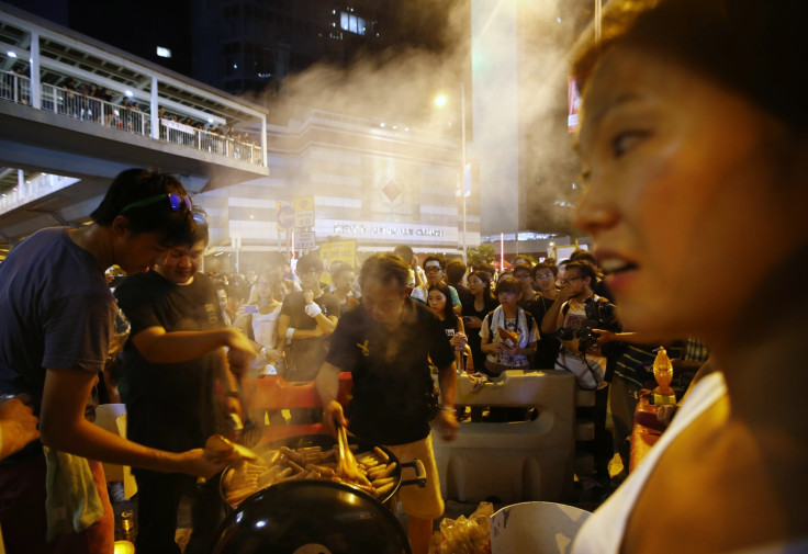 Hong Kong pro-democracy protestors remain on the streets despite a heavy police presence