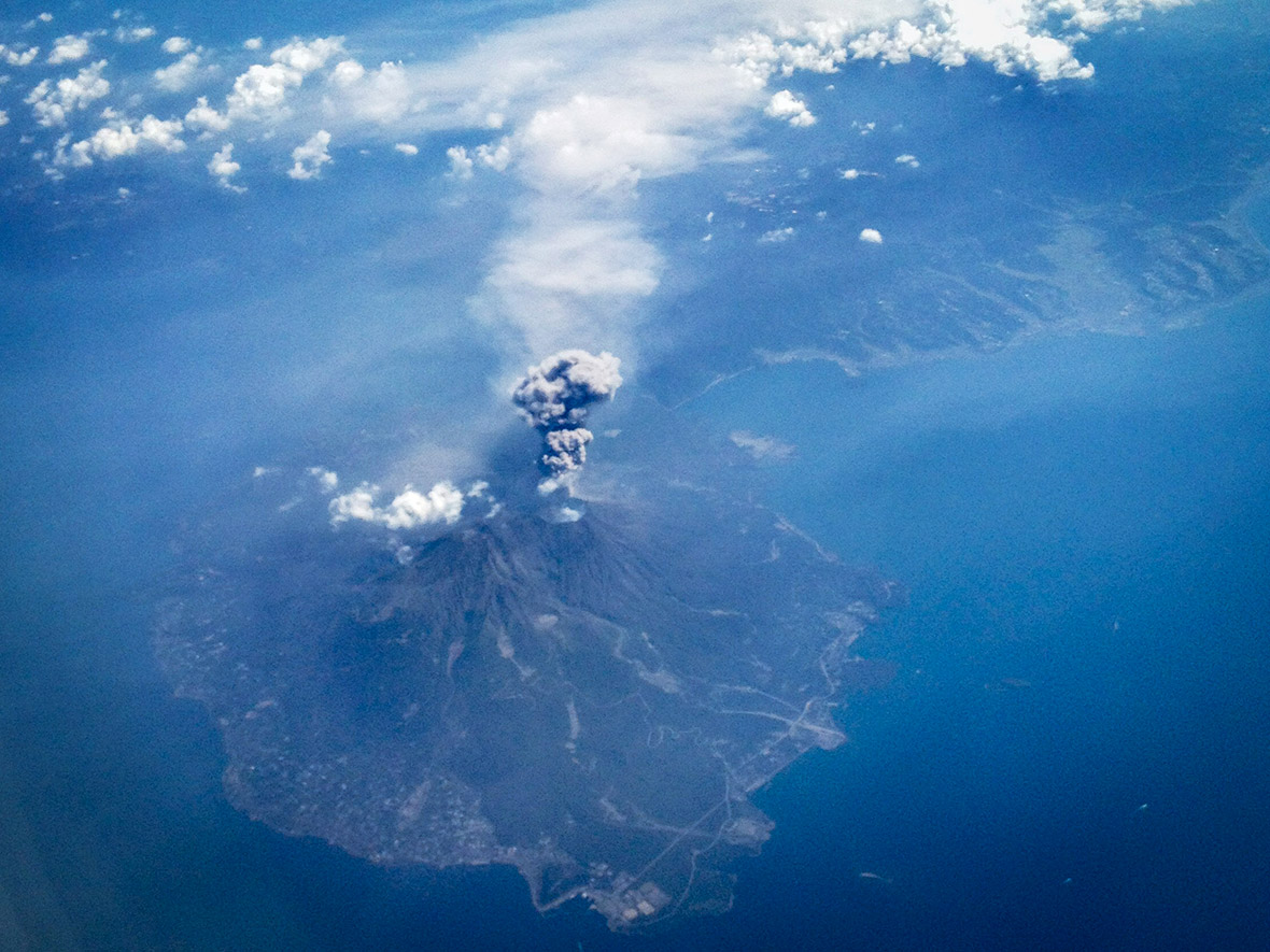 japan volcano ash