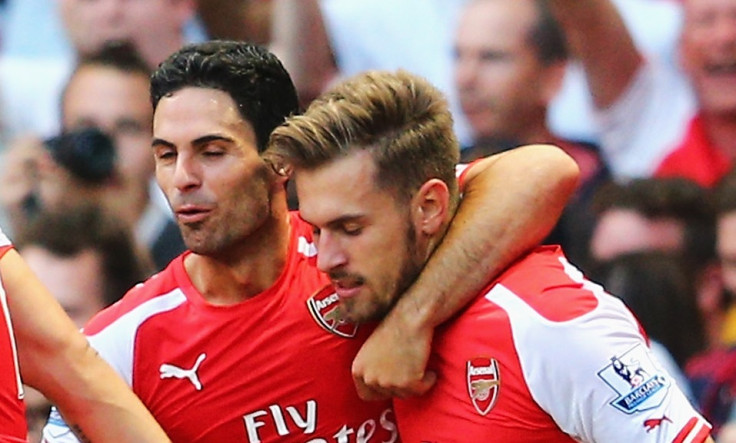 Aaron Ramsey and Mikel Arteta