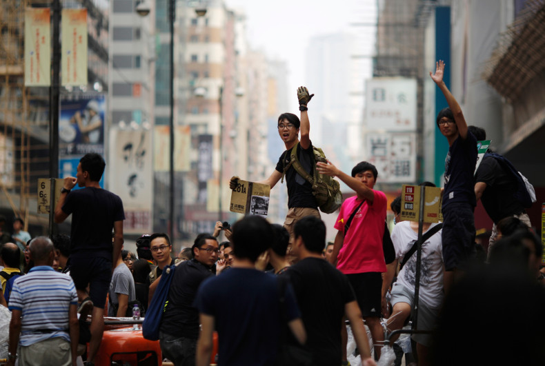 Hong Kong student pro-democracy protestors