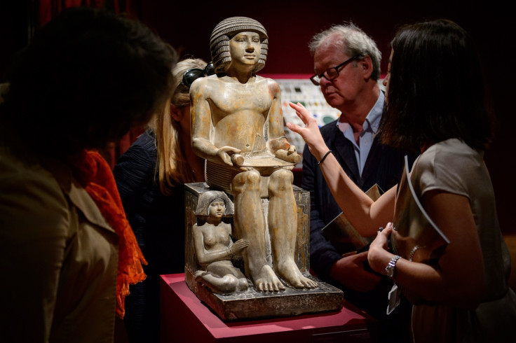 The Northampton Sekhemka on display at Christie's auction house in central London in June,before it was sold for a record £15.76m