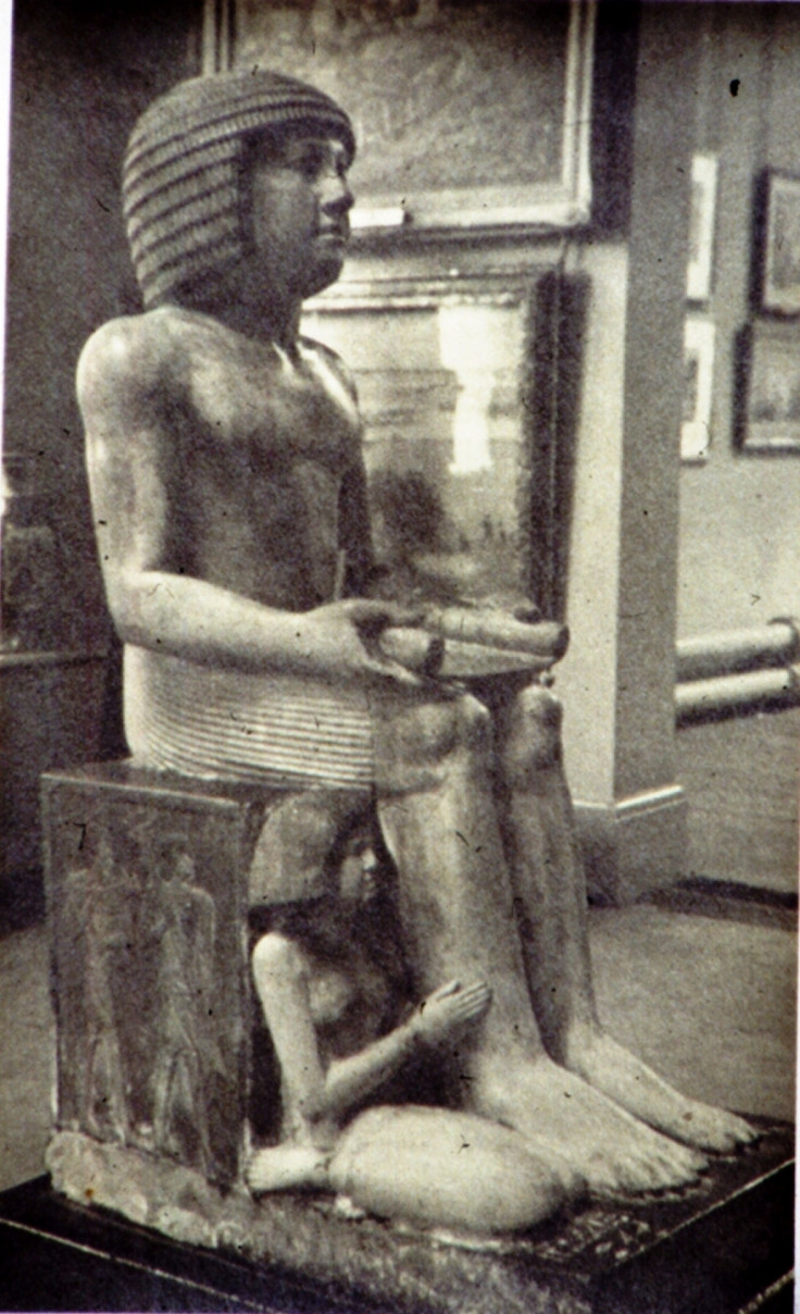 The Sekhemka Stature on display at the Northampton Museum and Art Gallery in the 1950s