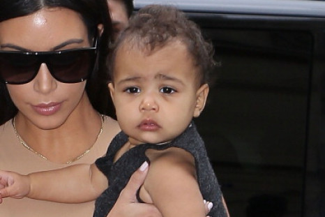 Kim Kardashian and her baby North West