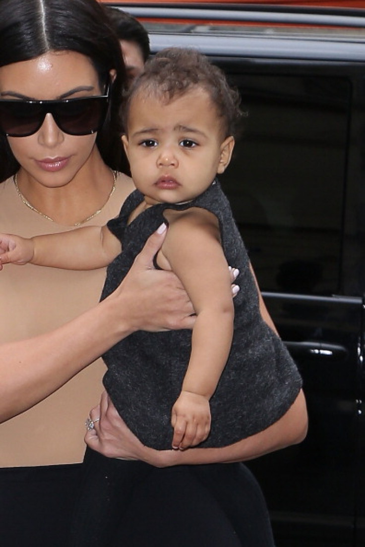 Kim Kardashian and her baby North West