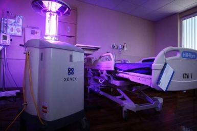 The Xenex infection system: A robot that uses pulsed Ultraviolet-C rays to kill germs and viruses in hospital rooms