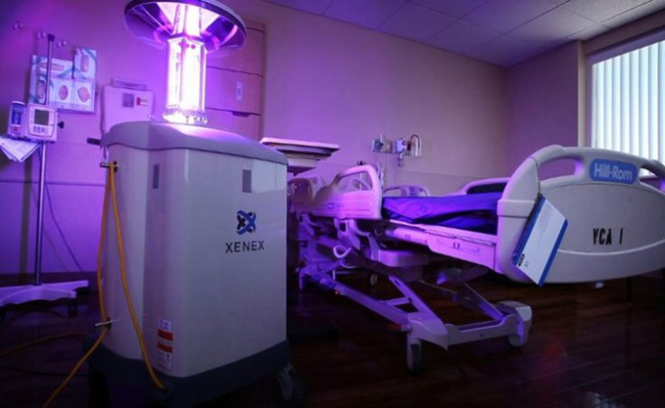 The Xenex infection system: A robot that uses pulsed Ultraviolet-C rays to kill germs and viruses in hospital rooms