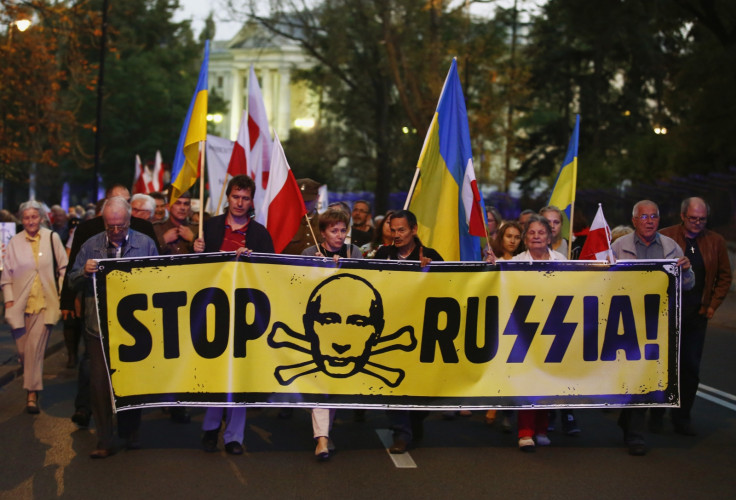 Poland Russia protest