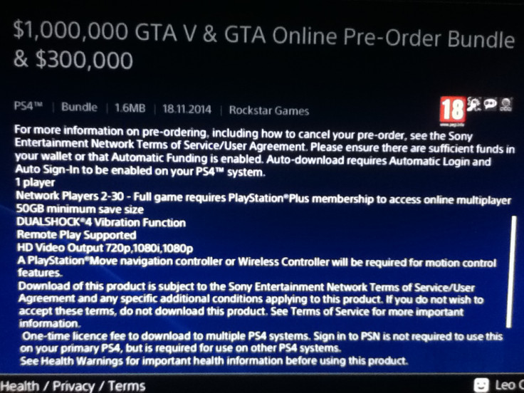 GTA 5 Online Next-Gen: Rare Unlocked DLCs and Secret GTA$300,000 Money Bonus on PS4 Pre-orders