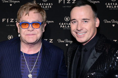 Elton John with husband David Furnish
