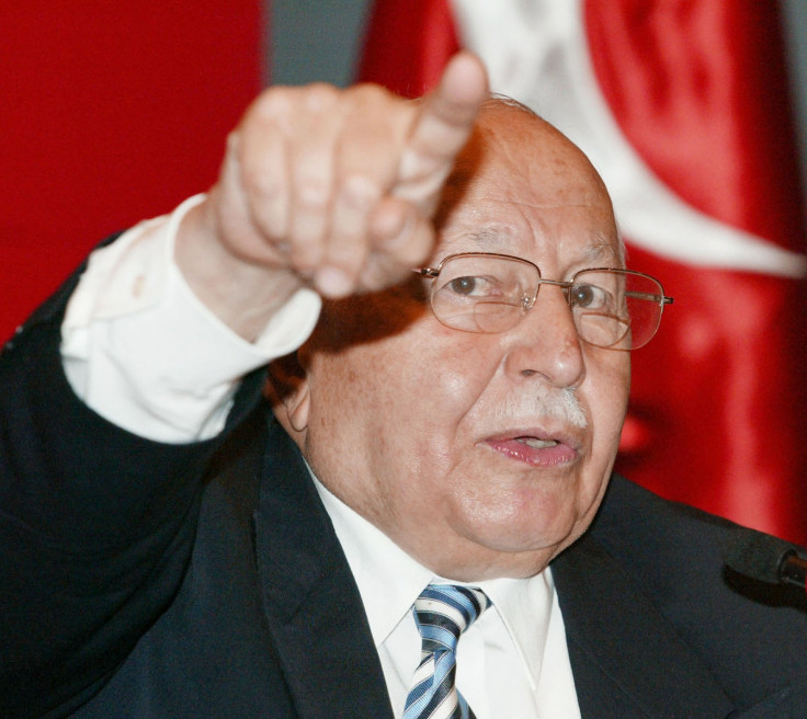 Turkey's former islamist prime minister Necmettin Erbakan