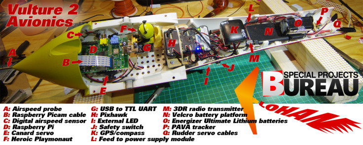 Vulture 2: Components of the 3D-printed rocket