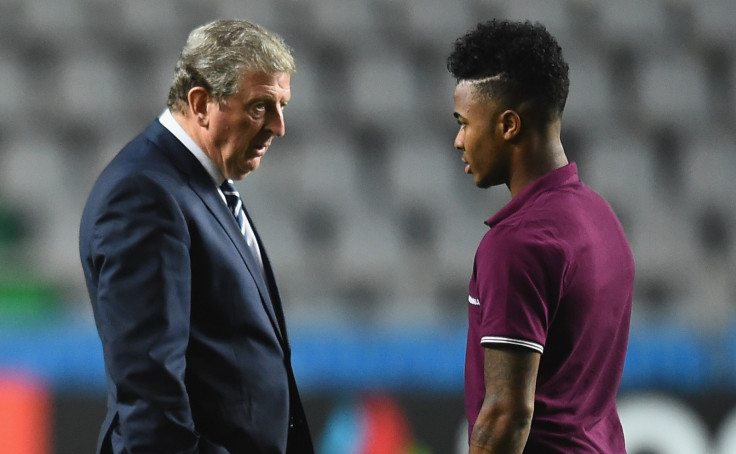 Roy Hodgson and Raheem Sterling