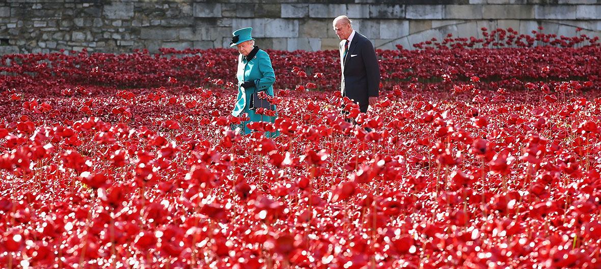Queen Tower of London poppies