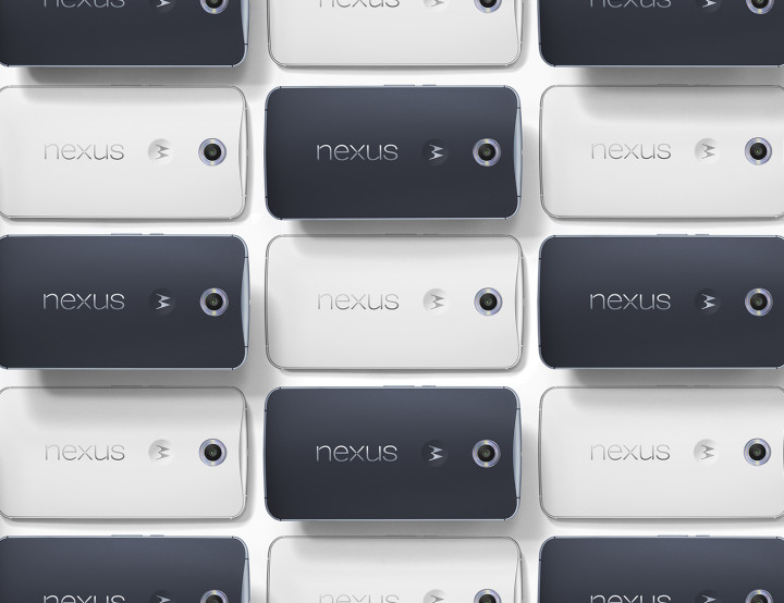 Nexus 6 phones arranged in a grid Nexus 6 phones arranged in a grid