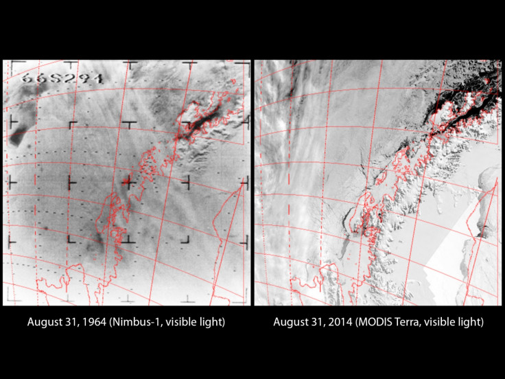 The Antarctic Peninsula in 1964 and 2014