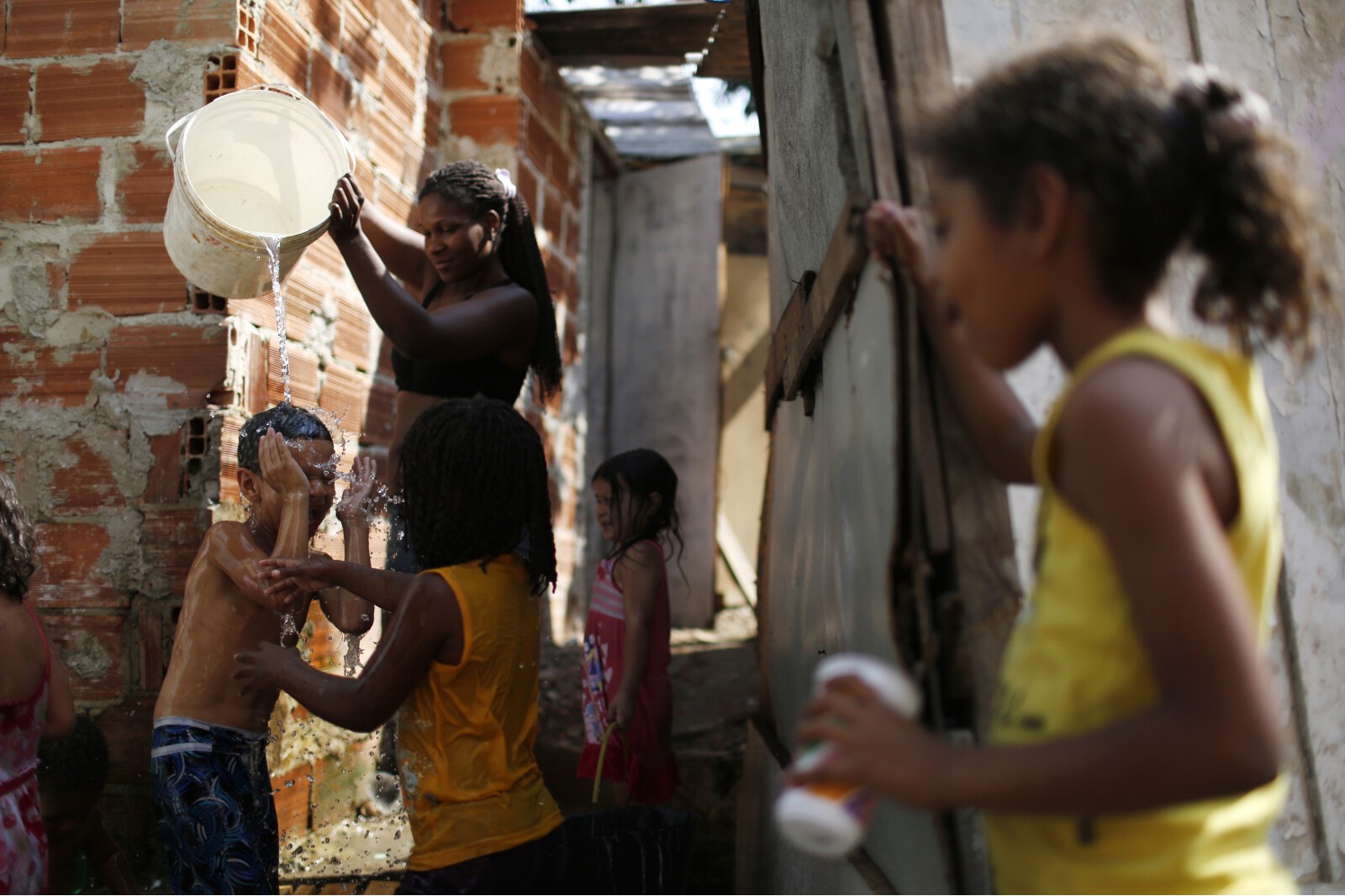 Brazil Factory Slum Children