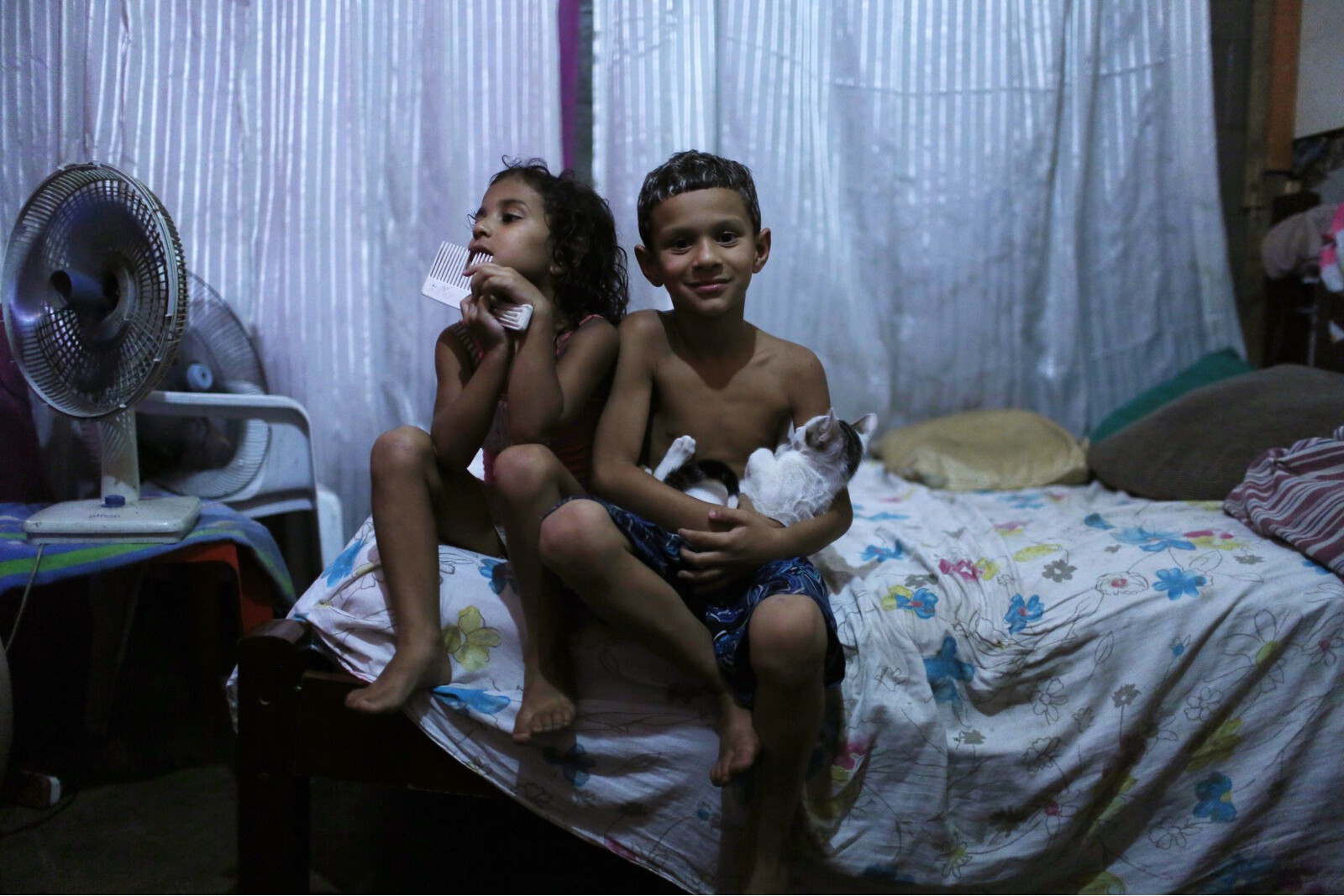 Brazil Factory Slum Boy and Girl