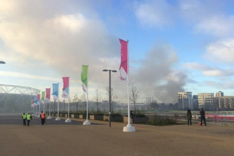 Warehouse fire at Hackney Wick