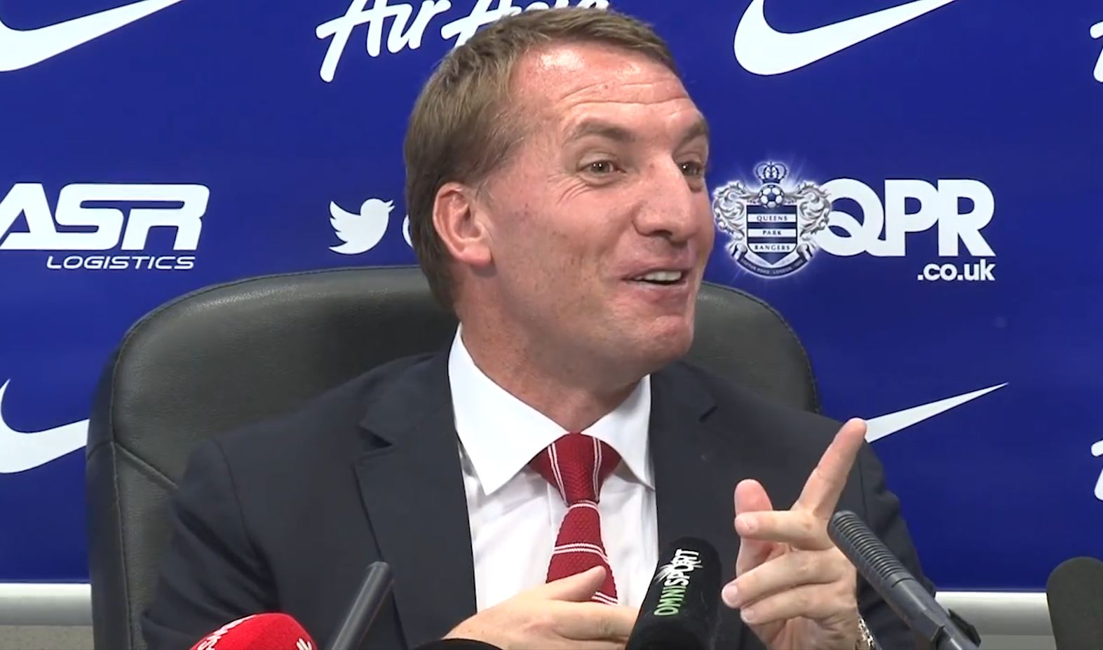 Brendan Rodgers Laughs At Balotelli's Finishing