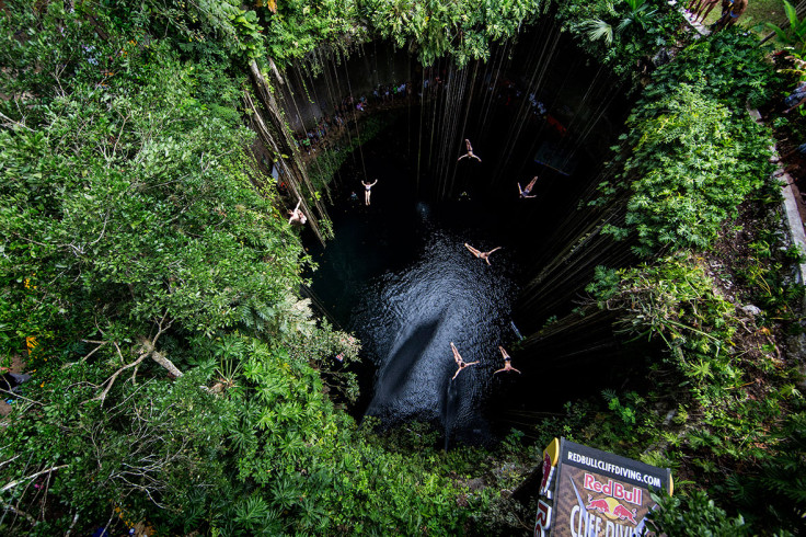 cliff diving