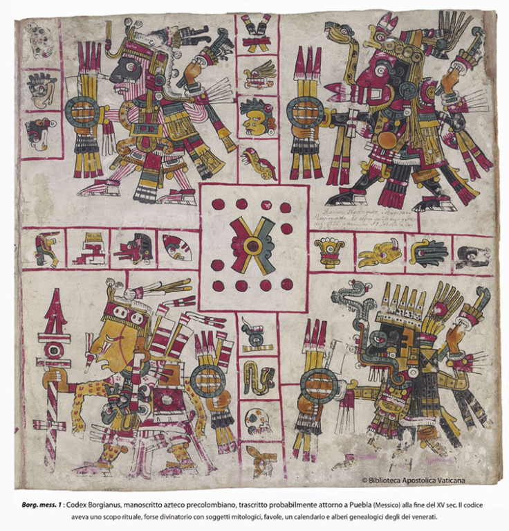 Pre-Columbian Aztec manuscript, written probably near Puebla (Mexico) at the end of the fifteenth century