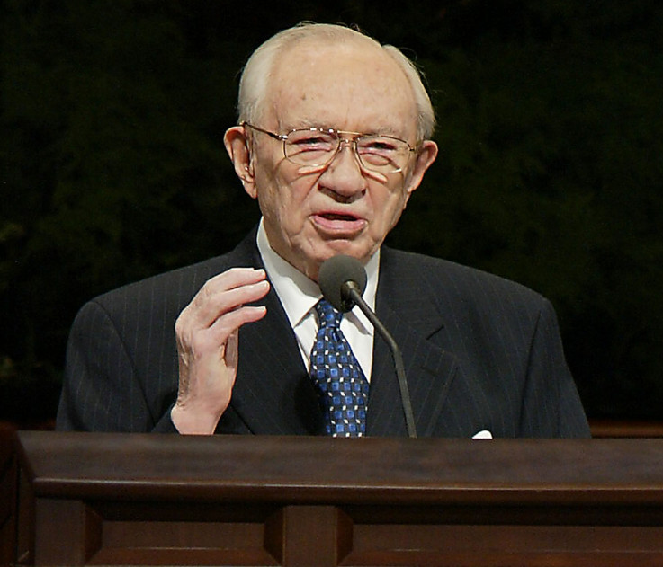 Gordon B. Hinckley, President of the Church of Jesus Christ of Latter Day Saints until his death in 2008