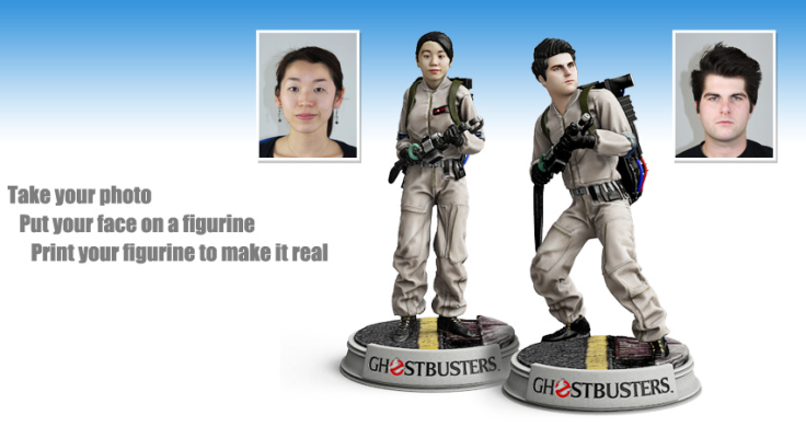 Examples of how the 3D-printed Ghostbuster figures turn out
