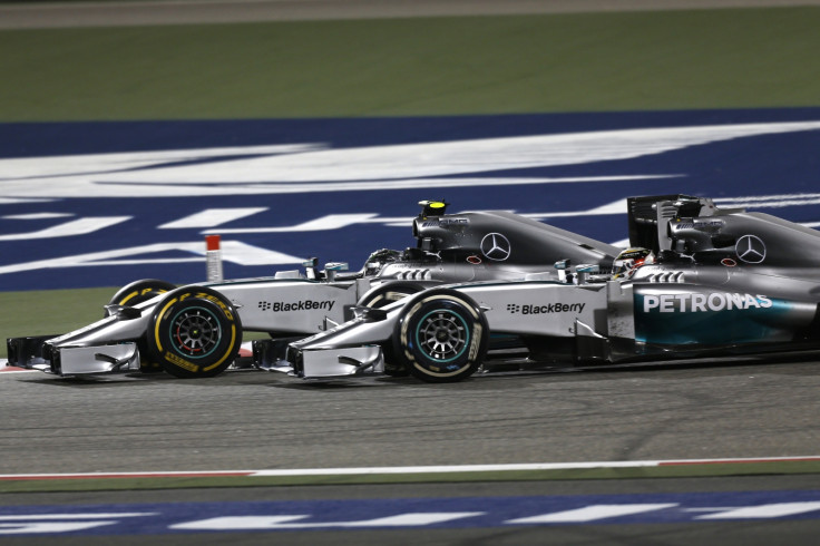 Mercedes AMG F1 cars