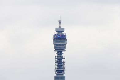 The BT communication tower is seen from Primrose Hill in London April 9, 2013.