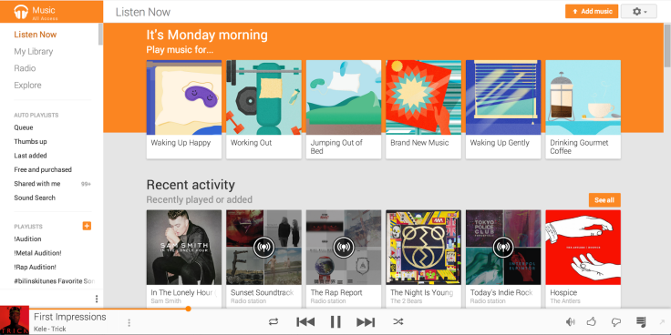 New update to Google Play Music App Brings Material Design and 'Activity-Based Music Station' Feature