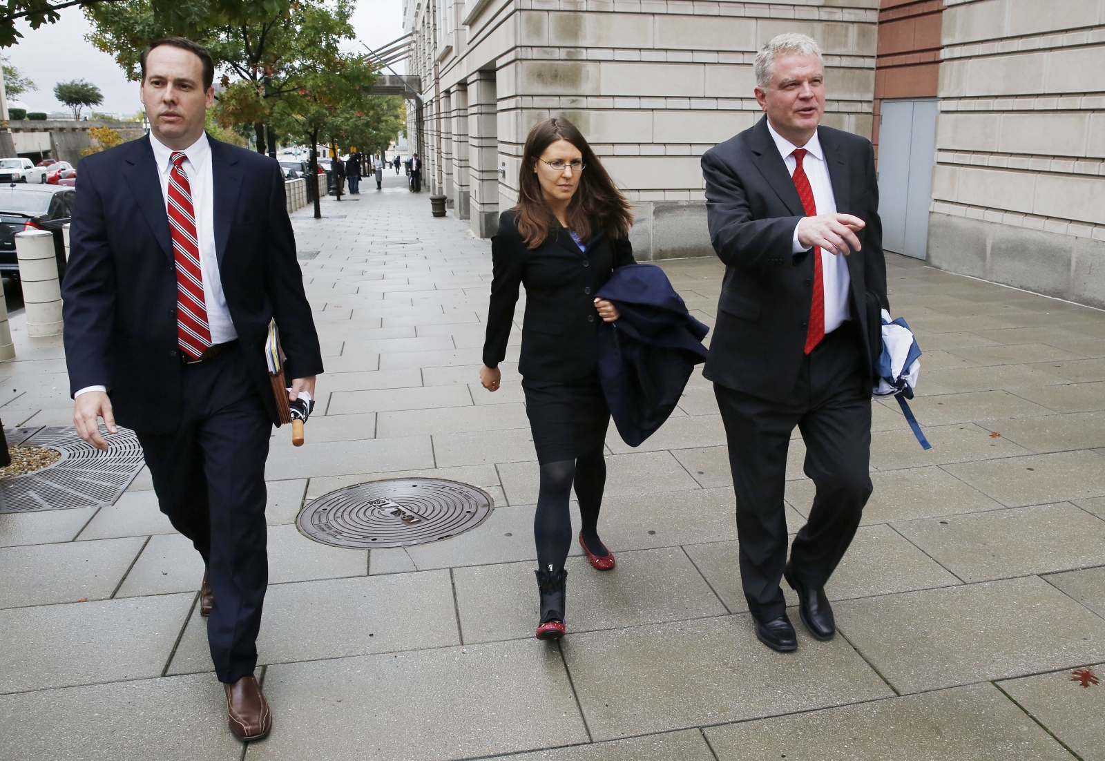Lawyers for defendant Nicholas Slatten arrive at court during the two month trial (Reuters) Lawyers for defendant Nicholas Slatten arrive at court during the two month trial (Reuters)