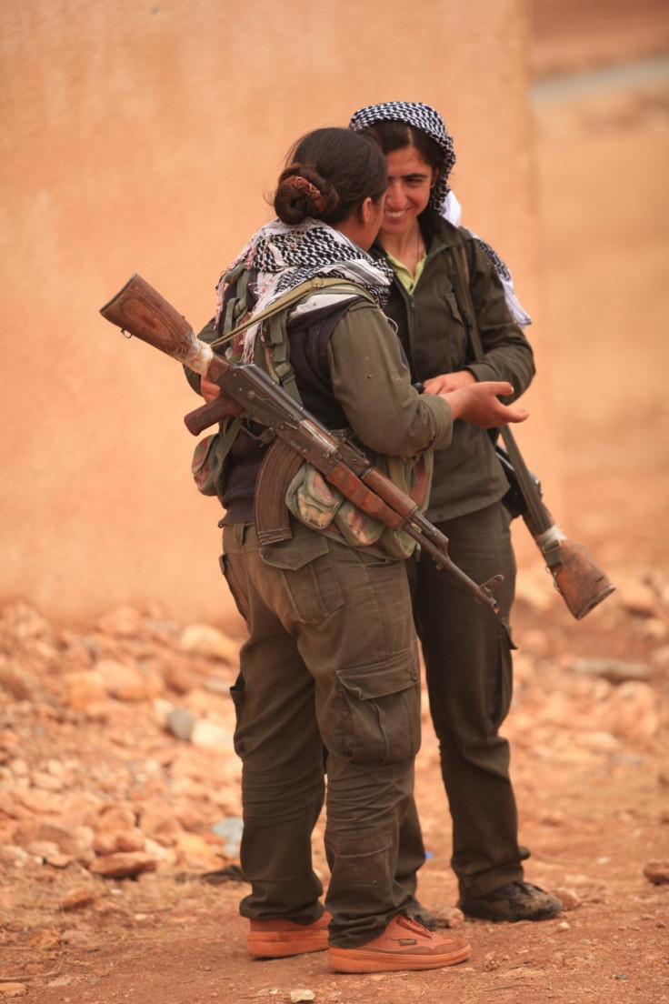 Kurdish women fighters