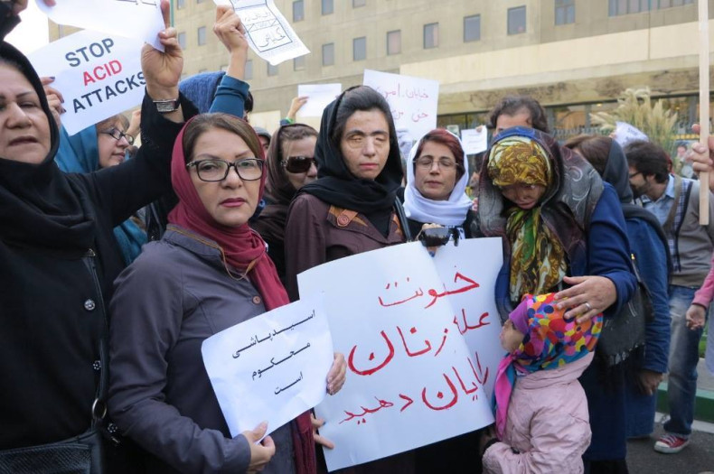 Acid Attack Protest Iran